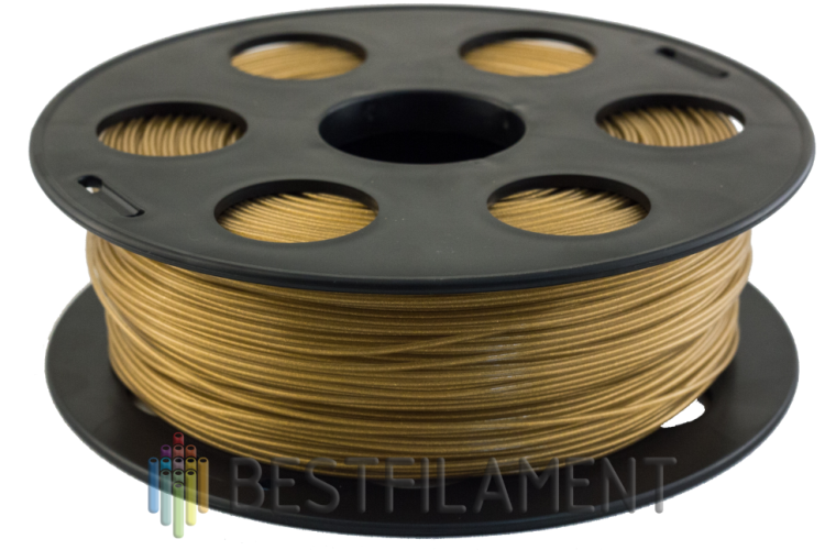 Золотистый металлик PLA пластик Bestfilament для 3D-принтеров 1 кг (2,85 мм)
