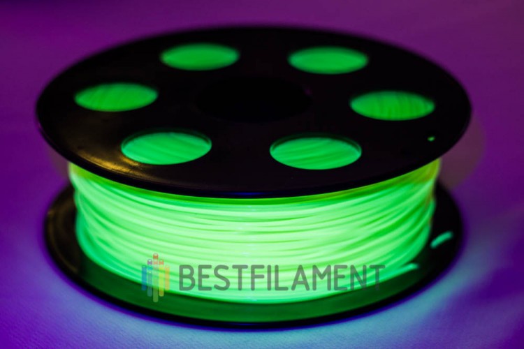 Флуоресцентный PLA пластик Bestfilament для 3D-принтеров, цвет желтый, 0,5 кг (1,75 мм)
